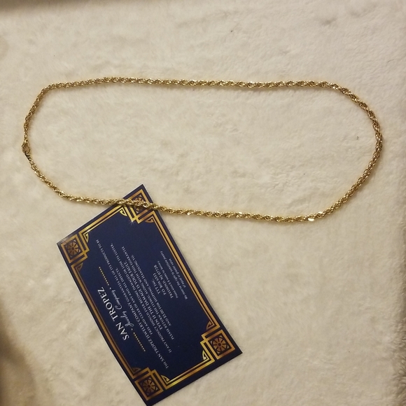 San Tropez 4kgp Rope Chain Necklace 